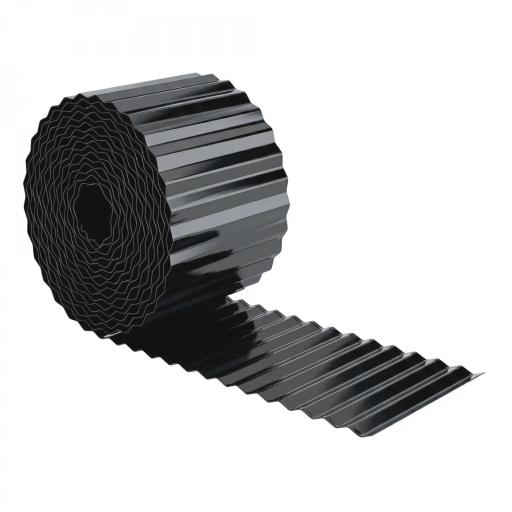 Valla de Jardín Metálica 650x20 cm de Acero Galvanizado Resistente para Huerto Patio Terraza Césped Gris Oscuro [8]