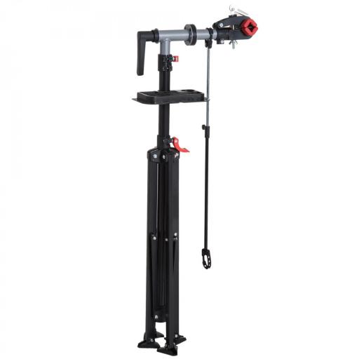 Soporte de Reparación Caballete para Bicicleta con Altura Ajustable y Giratorio 100x100x109-180 cm Negro [5]