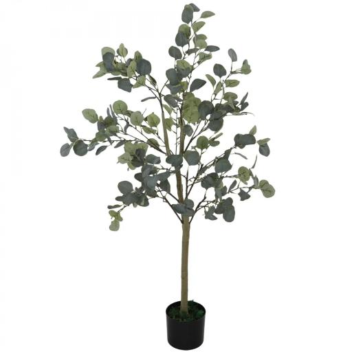 Planta Artificial Decorativa de 150 cm Eucaliptus Sintético con 230 Hojas en Maceta para Interior Verde [3]
