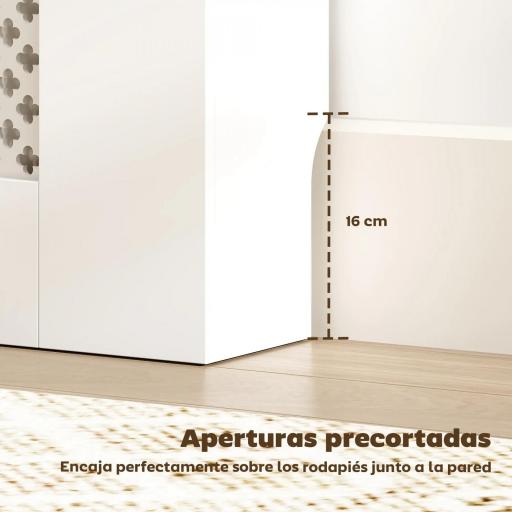 Cubre Radiadores 78x19x81 cm Cubierta para Radiador Diseño Moderno de Listones y Nido de Abeja Blanco [3]