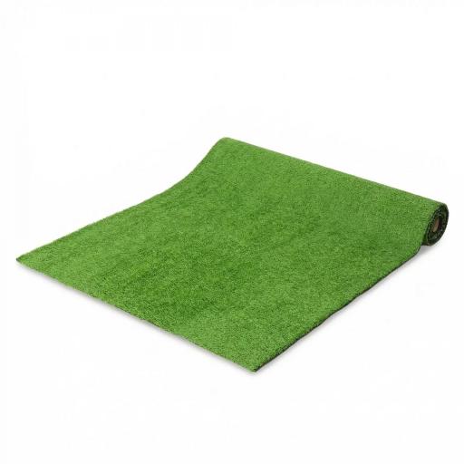 Césped Sintético 1m x 4m Alfombra Césped Artificial con Altura de Hierba 10 mm Drenaje Automático Verde [9]
