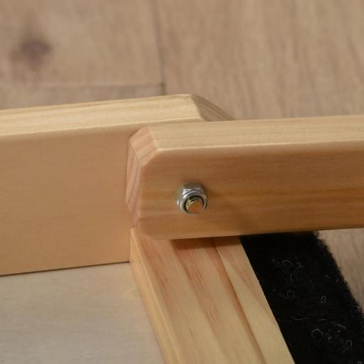 Rampa Plegable para Perros y Gatos de Madera con Altura Ajustable de 4 Niveles y Alfombra Antideslizante Escaleras de Mascotas para Coche Cama y Sofá 90x40x61 cm Natural [7]