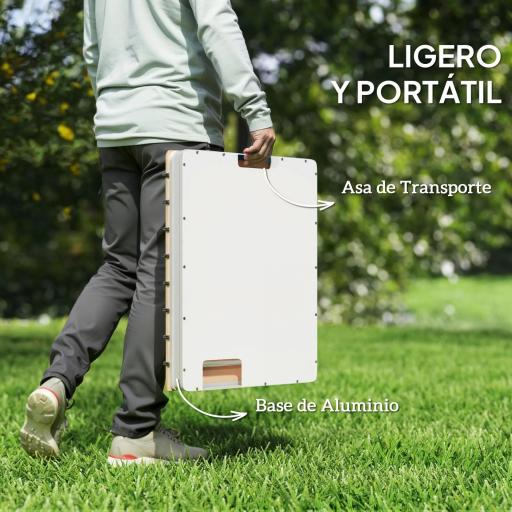 Ducha de Jardín de Suelo 70,5x55 cm con Chorro hasta 4 m con Estructura de Aluminio Resistente a los Rayos UV [3]