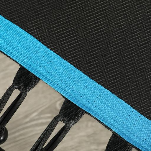 Trampolín de Fitness 114x114x132 cm con Mango Ajustable de 3 Niveles y Marco de Acero Azul [6]