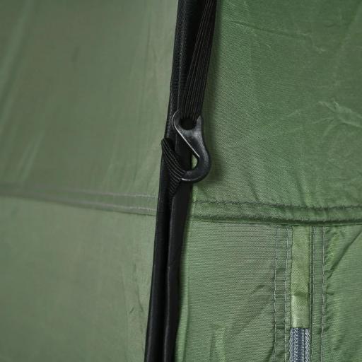 Tienda de Ducha Camping Portátil con Bolsillo Bolsa de Transporte y UV 20+ para Baño Inodoro 126x124x189 cm Verde Oliva [7]