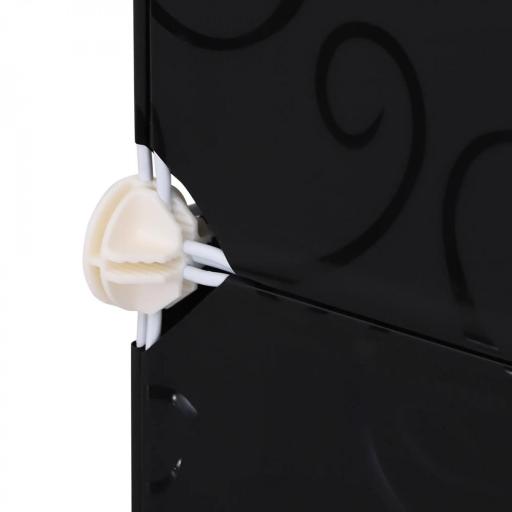 Armario Modular Plástico Estantería 12 Cubos con Puertas para Almacenamiento de Ropa Armario Ropero Organizador para Almacenamiento Juguetes y Libros Montaje en Bricolaje [6]