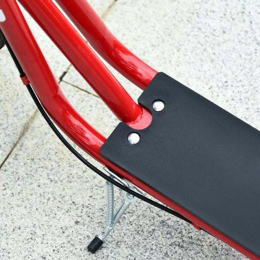 Patinete para Niños +5 Años, Patinete Infantil de 2 Ruedas, con Manillar Ajustable en Altura, 2 Neumáticos de Caucho Inflable, Doble Freno, Carga 100 kg, 139x58x90-96 cm, Rojo [7]