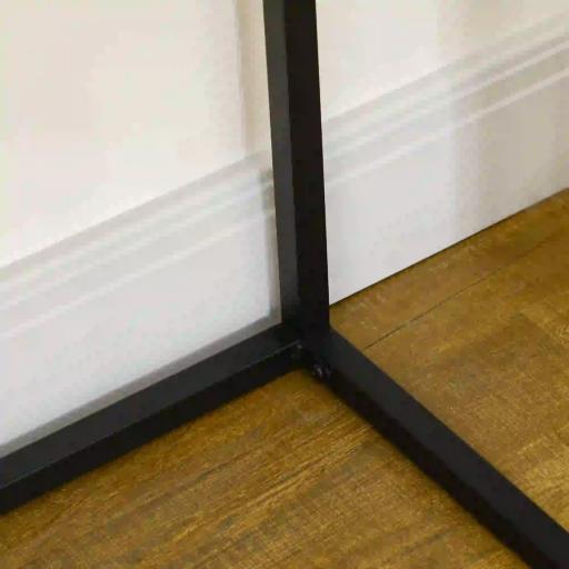 Mesa Consola con Cajón Consola Auxiliar Moderna Mesa de Entrada con Patas de Acero para Pasillo Salón 80x30x76cm Natural [4]