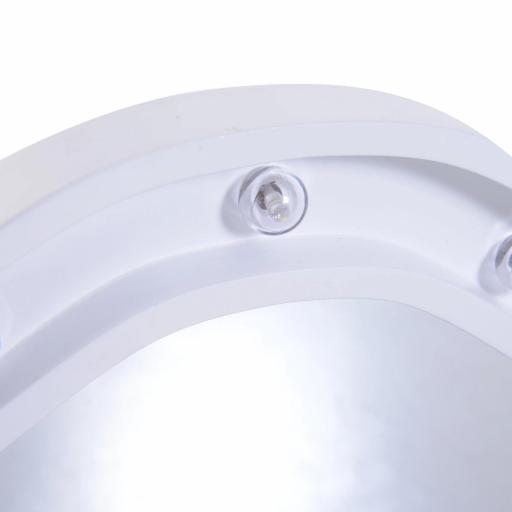 Espejo de Maquillaje con Luz LED Plegable Espejo Triple de Mesa Regalo Original para Mujer Cargo con Batería Espejo Cosmético con Iluminación 73x53.5x4.5cm [7]