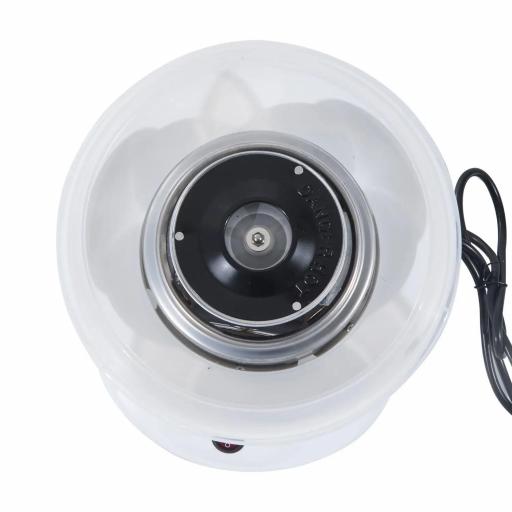 Máquina de Algodón de Azúcar de Uso doméstico de Polipropileno Acero Inox. y Aluminio 450W-550W 27x26x18cm Blanco [6]