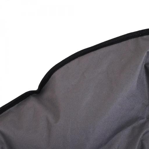 Silla de Platillo Plegable Silla de Luna con Asiento de Tela Oxford y Patas de Metal Carga 120 kg 80x80x75 cm Gris [6]