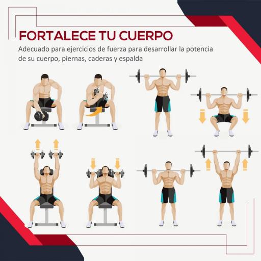 Juego de 4 Discos de Pesas de 2x5 kg y 2x10 kg Juego de Placas de Pesas con Agujero de Ø25 mm para Barra o Mancuernas Entrenamiento de Fuerza Levantamiento de Pesas Negro [3]