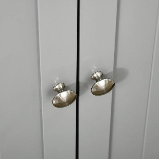 Armario Despensa Cocina con 2 Puertas y 16 Estantes Alacena Moderna con Estantes Ajustables 60x30x104cm Gris [6]