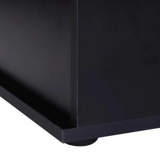 Arcón de Almacenamiento con Tapa Carga Máx. 120 kg para Dormitorio Salón 100x40x40 cm Negro [7]