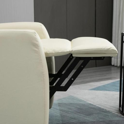Sillón Levanta Personas Sillón Relax Eléctrico Sillón Elevador Reclinable 145° con Control Remoto 67x95x105 cm Crema [6]