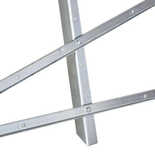 Caballete para Sierra Plegable Caballete Motosierra con Estructura Triangular de Metal Carga 100 kg 83x83x79 cm Plata [2]