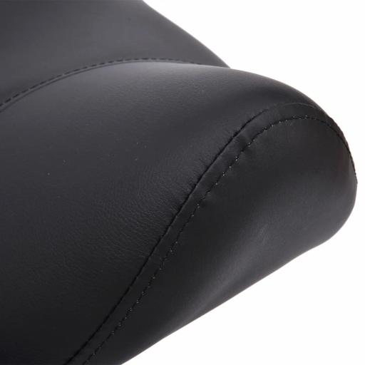 Taburete con Ruedas Taburete Giratoria con Altura Ajustable Taburete Cosmetica Dentista Peluqueria 52x53x49-61 cm Negro [3]