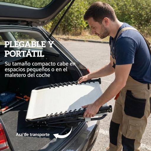 Set de 2 Tumbonas Plegables con Reposacabezas Bolsillo Lateral y Respaldo Reclinable en 5 Posiciones Blanco Crema [2]