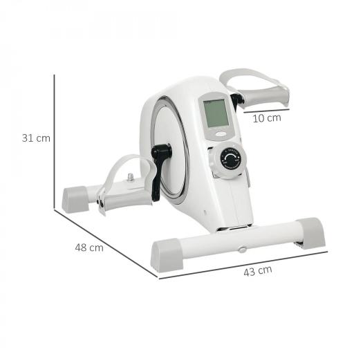 Mini Bicicleta Estática con Resistencia Magnética Pantalla LCD y Pedales Antideslizantes para Ejercitar Brazos y Piernas [1]