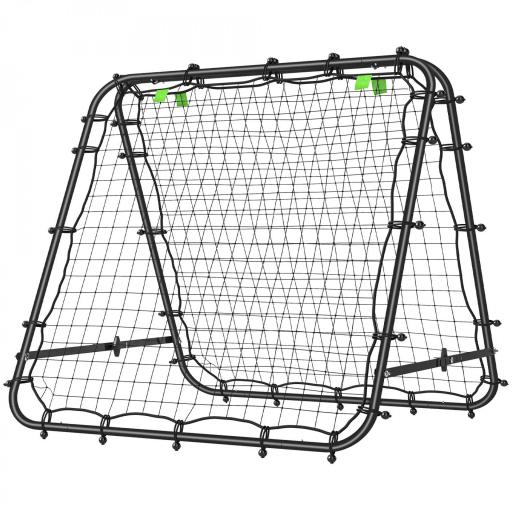 Red de Rebote Plegable con Ángulo Ajustable para Entrenamiento de Fútbol Béisbol y Tenis 100x95x90 cm Negro [9]