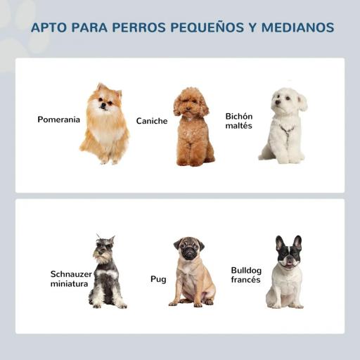 Comedero Elevado para Perros con Soporte y 2 Cuencos Extraíbles de Acero Inoxidable Alimentador para Mascotas Alimento y Agua 44x24x15 cm Blanco [6]