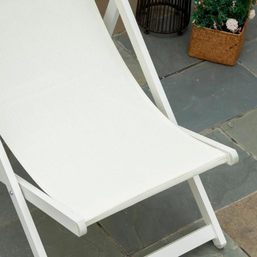 Conjunto de 2 Tumbonas Plegables de Aluminio con Respaldo Regulable en 5 Posiciones Reposacabezas 60x100x85 cm Blanco [2]