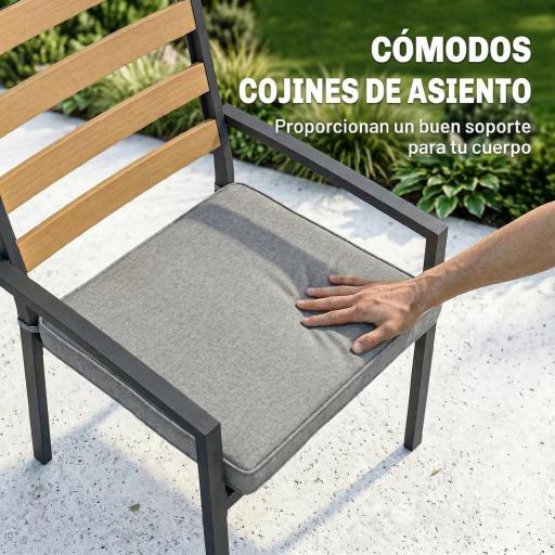 Barbacoa de Gas con 3 Quemadores 8,1 kW Termómetro Parrillas Mesas Laterales Armario y Ruedas 109x50x109 cm Negro [7]
