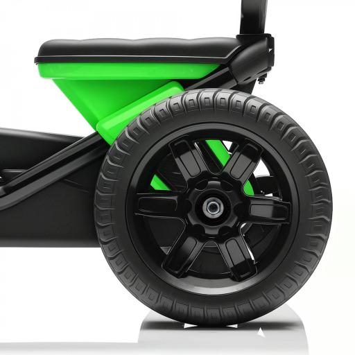 Kart Pedales con Ruedas Antideslizantes de EVA Marco Metálico Carga 30 kg para Niños y Niñas de 2-5 Años Verde [9]