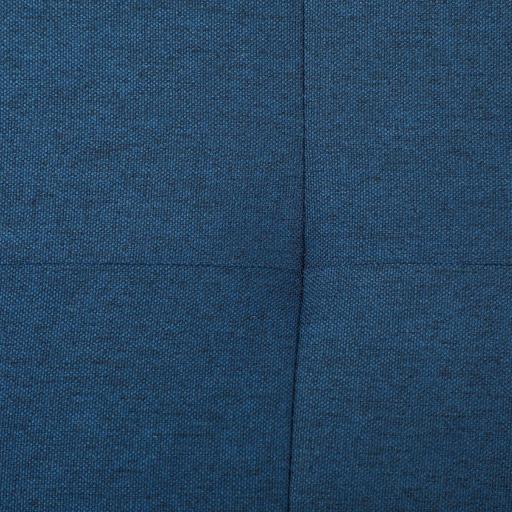 Banco de Almacenamiento Puff de Almacenaje Taburete Tapizado en Lino con Tapa Abatible para Entrada 125x49x41,5 cm Azul [6]