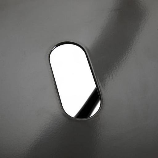 Juego de 4 Taburetes Altos de Cocina de Metal con Respaldo Alto y Reposapiés para Comedor 44x46x116 cm Negro [8]