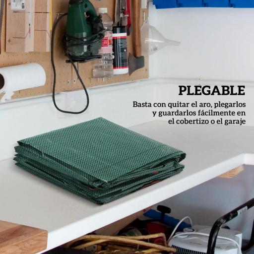 Set de 3 Bolsas de Basura de Jardín 272L con Asas Reforzadas y Aros Flexibles Plegables y Reutilizables [3]