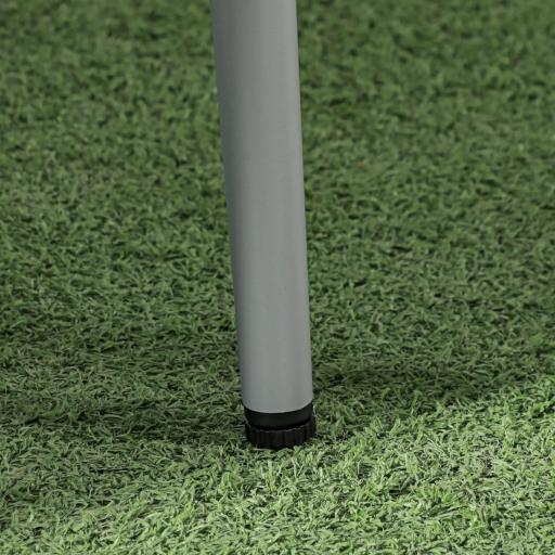 Juego de 2 Sillas y Mesa de Ratán con Cojines Acolchados y Encimera de Vidrio para Balcón Terraza Gris [7]