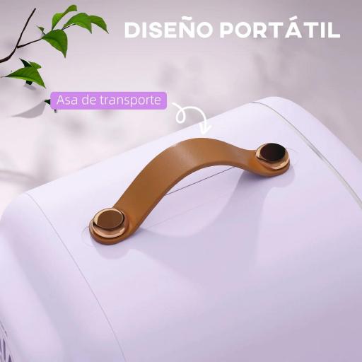 Nevera Pequeña Extrasilenciosa 4L 9V/240V para Enfriar y Calentar Mini Frigorífico 20,3x26,3x28 cm Violeta [5]