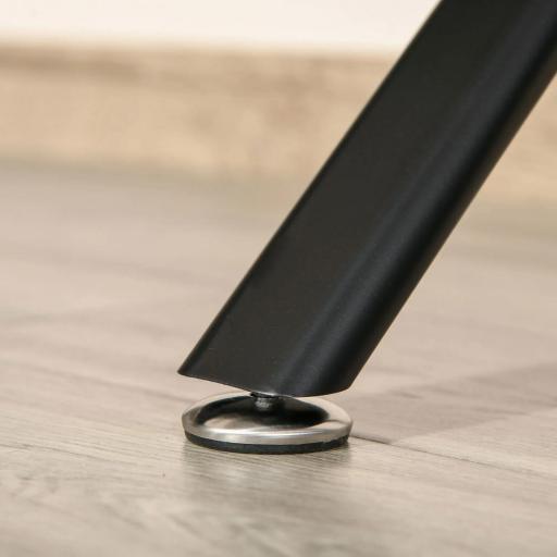 Escritorio Esquinero para Ordenador en Forma de L con 3 Cajones para Oficina Estudio 143,5x143,5x76 cm Negro [7]