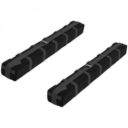 Barras de Transversales de Techo de Coche Baca Portaequipajes para Coche de 2 Piezas Carga máx.75 kg 85x10x8 cm Negro [4]