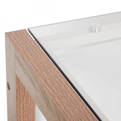Mesa de Ordenador Mesa de Escritorio Diseño Moderno con Tablero de Vidrio Templado Cajón Combinación de Estilos para Oficina Estudio 120x60x75 cm Blanco [7]