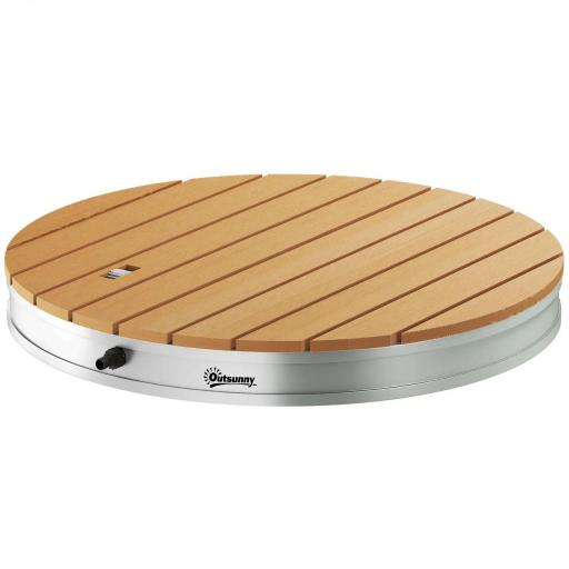 Ducha Redonda de Suelo Ø70,5 cm con Chorro hasta 4 m con Estructura de Aluminio Resistente a los Rayos UV [9]