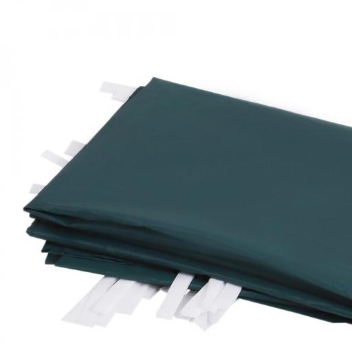  2 Paredes Laterales para Carpas de 3 x 3 m, 300x200 cm, Paredes Laterales de Repuesto para Cenador de Tela Oxford con Ventana, para Jardín, Exteriores, Fiestas, Verde Oscuro [5]