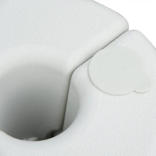 Pack de 4 Pesos para Carpas Plegables Soportes Rellenables con 9 kg de Agua Ø22/24x25 cm Blanco [5]