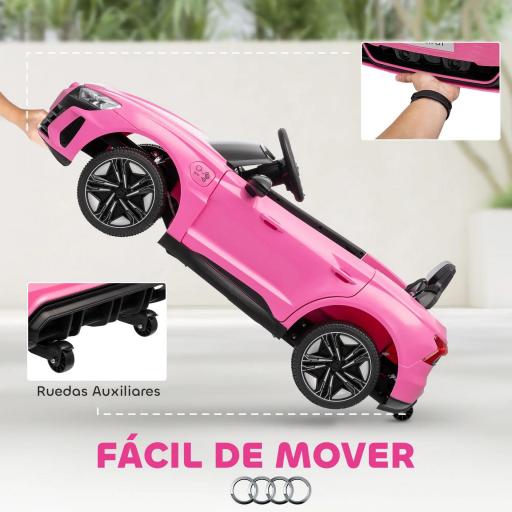Coche Eléctrico para Niños de +3 Años AUDI RS e-tron GT Coche de Batería con Mando a Distancia 103x58x41 cm Rosa [3]