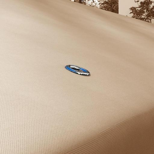 Techo de Repuesto para Cenador 3x3 m Cubierta de Repuesto con Doble Techo y 8 Orificios de Drenaje Caqui [6]