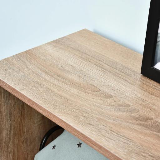 Zapatero de Madera con Estantería y Cubos Armario para Zapatos de Entrada Pasillo 101.5x25.5x98cm [5]