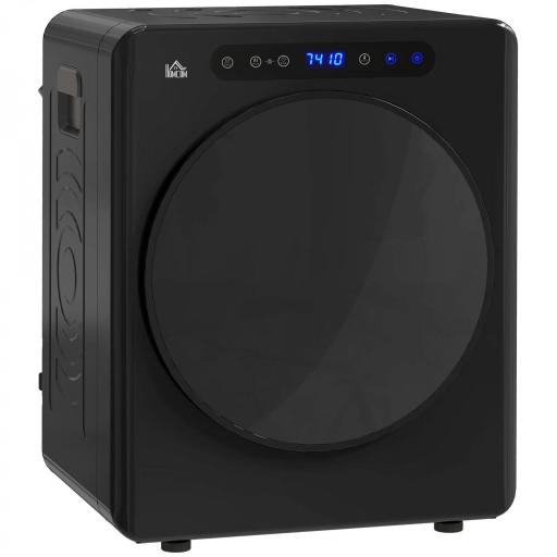 Secadora de Evacuación 5 KG 1000W Función Antiarrugas Función Esterilizar Temporizador Pantalla LED Táctil Negro [9]