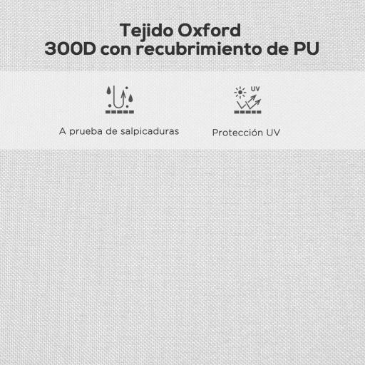 Techo de Repuesto para Carpa Plegable de Tela Oxford 3x3 m con Techo Puntiagudo Impermeable y Anti-UV Blanco [6]