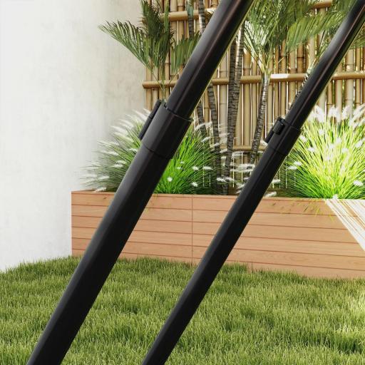 Red de Rebote Plegable con Ángulo Ajustable para Entrenamiento de Fútbol Béisbol y Más 128x118x108-120 cm Negro [6]