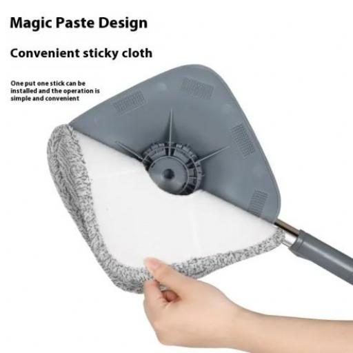 Mopa cuadrada giratoria con cubo de separación de aguas [5]