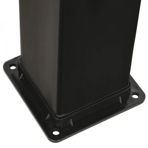 Ducha Solar de Jardín 40L con Cabezal de Ducha Grifo Agua Caliente hasta 60℃ para Piscina Patio 19x20x217 cm Negro [7]