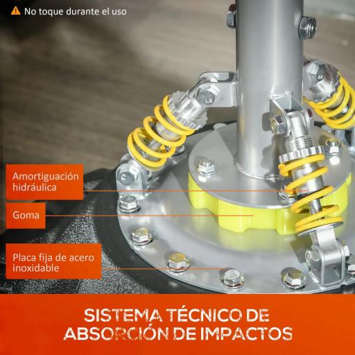 Saco de Boxeo de Pie, 80 cm, Soporte de Boxeo para Adultos, Base Grande Rellenable de Arena 60 kg / Agua 50 kg, Resortes Amortiguador para MMA, Karate, Taekwondo, Entrenamiento en Casa Gimnasio [3]