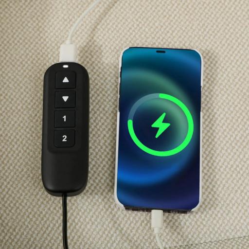 Sillón Relax Reclinable Eléctrico con Calor Lumbar Masaje Vibración Motor Silencioso Función de Memoria Crema [7]