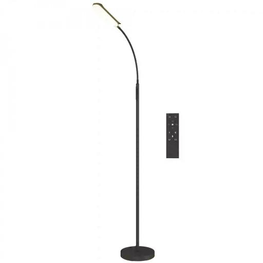Lámpara de Pie LED Regulable con Temperaturas de Color Ajuste Continuo Control Remoto y Táctil Temporizador Negro [8]